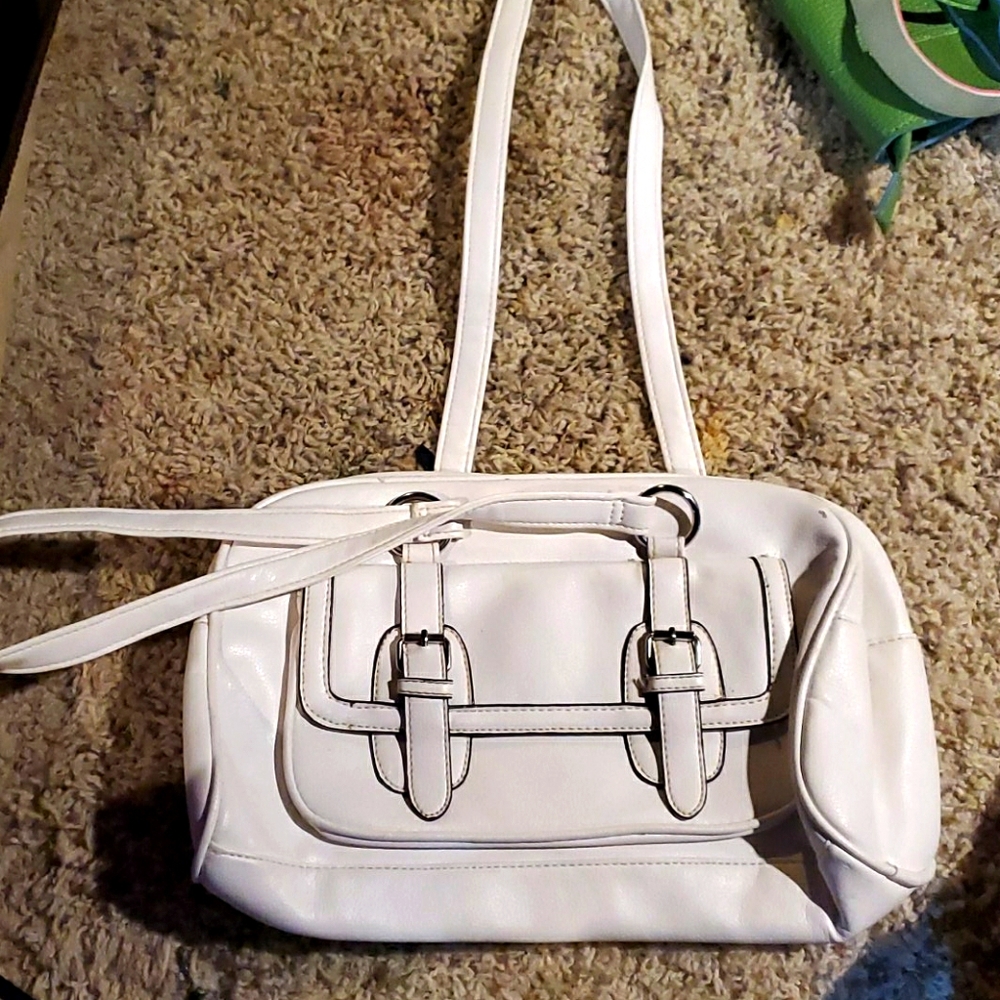 White Leather Purse